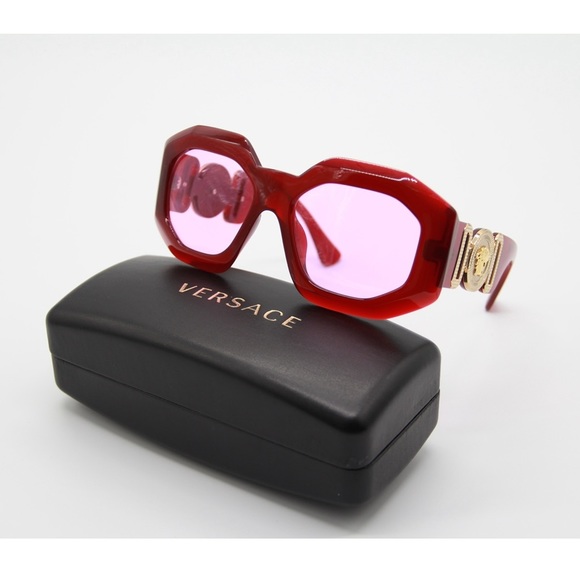 NEW VE4424U 388/5 VERSACE MEDUSA SUNGLASSES MOD 4424U PINK EYEWEAR VE 4424U - Picture 2 of 12